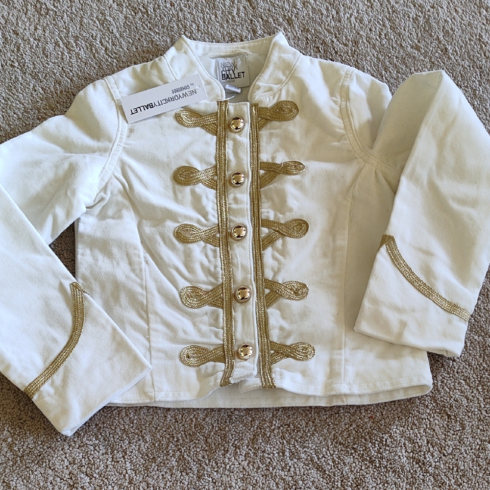 Kids White and Gold Jacket